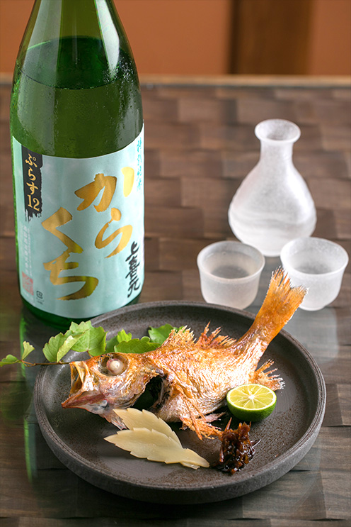 日本酒と焼魚